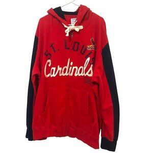 St. Louis Cardinals G-III Sports by Carl Banks Mens XXL Red Full Zip Hoodie